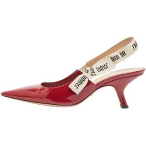 Dior Vintage, Tweedehands leren hakken Rood, Dames, Maat:36 EU