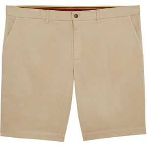 Brooks Brothers, Korte broeken, Heren, Beige, W42, Katoen, Beige Katoenen Chino Shorts