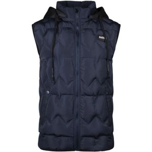 Radical, Jassen, Heren, Blauw, M, Polyester, Blauwe Bodywarmer met Afneembare Capuchon