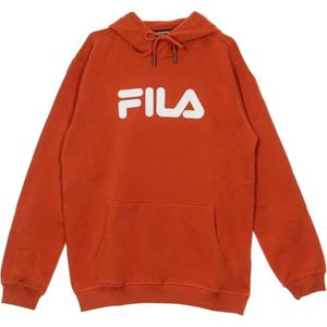 Fila, Klassiek puur sweatshirt met capuchon Oranje, Heren, Maat:M
