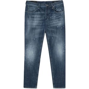 Dondup, Jeans, Heren, Blauw, W33, Katoen, Klassieke 5-Pocket Jeans
