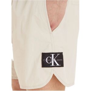 Calvin Klein Jeans, Korte broeken, Heren, Beige, 2Xl, Nylon, Bermuda Shorts