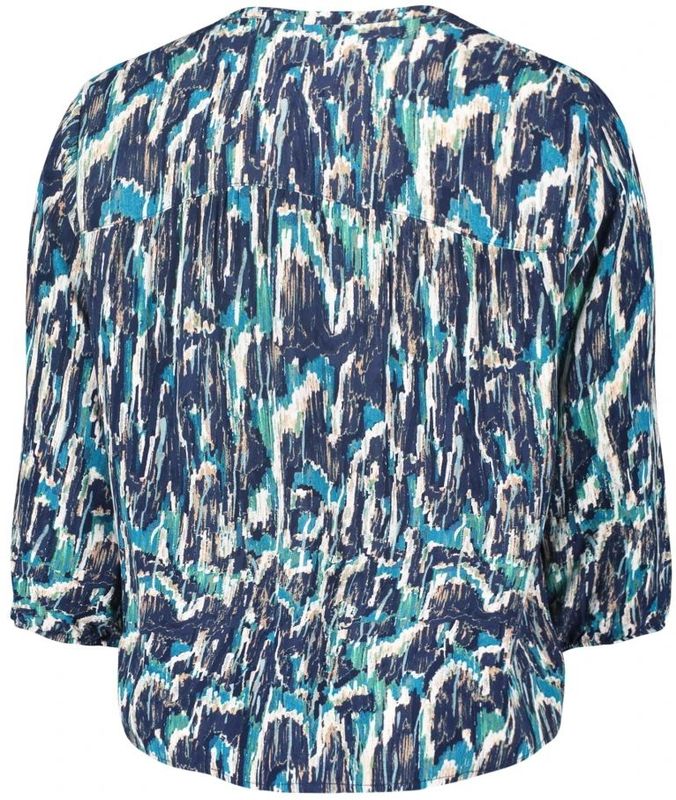 Betty & Co, Blouses & Shirts, Dames, Blauw, L, Grafische Print Blouse