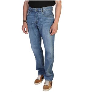 Diesel, Jeans, Heren, Blauw, W31, Katoen, Regular Fit Jeans van Katoenmix voor Heren