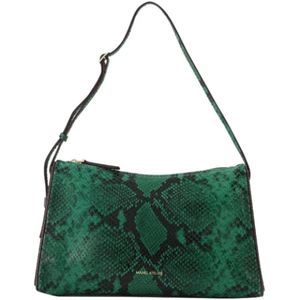 Manu Atelier, Leather handbags Groen, Dames, Maat:ONE Size