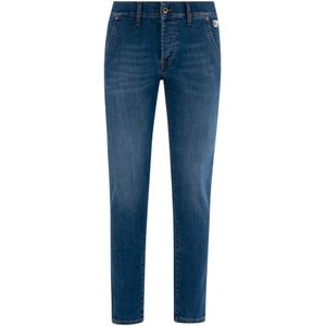 Roy Roger's, Lichte Denim Jeans met Amerikaanse Zak Blauw, Heren, Maat:W35