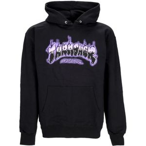 Thrasher, Sweatshirts & Hoodies, Heren, Zwart, M, Katoen, Airbrush Hoodie Zwart/Paars