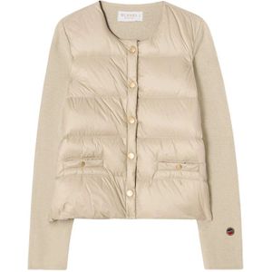 Busnel, Jassen, Dames, Beige, XL, Wol, Iva Donsjack Licht