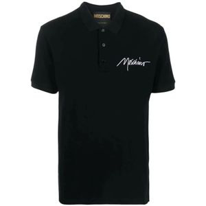 John Richmond, Tops, Heren, Zwart, M, Katoen, Polo Shirts