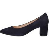 Gabor, Schoenen, Dames, Blauw, 39 EU, Suède, Elegante Blauwe Suède Blokhak Pumps