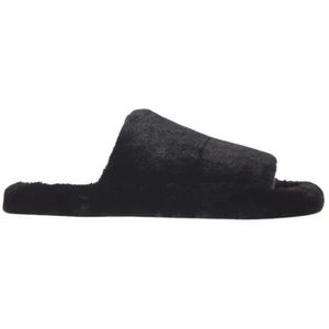 Dolce & Gabbana, Schoenen, Heren, Zwart, 40 EU, Polyester, Teenslippers Slippers