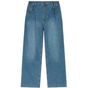 Moschino, Jeans, Heren, Blauw, L, Katoen, Wijde jeans