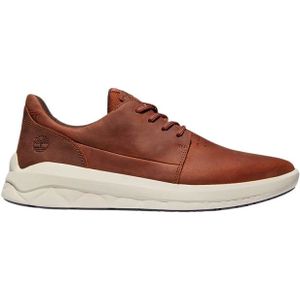 Timberland, Premium Leren Sneakers Bruin, Heren, Maat:41 EU