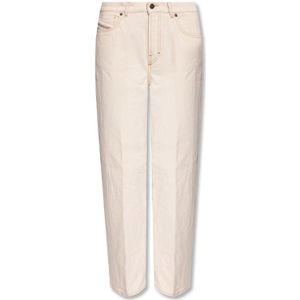 Diesel, 2000 wijde pijpen jeans Beige, Dames, Maat:W30 L32