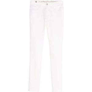 Ines De La Fressange Paris, Jeans, Dames, Wit, W32, Katoen, Bamboe slim fit witte katoenen jeans x Notify
