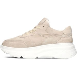 Notre-v, Schoenen, Dames, Beige, 37 EU, Leer, Dames Sneakers 04-91