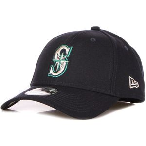 New Era, Accessoires, unisex, Zwart, ONE Size, Polyester, Seattle Mariners Gebogen Klep Pet