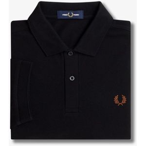 Fred Perry, Tops, Heren, Zwart, M, Katoen, Klassieke Katoenen Poloshirt