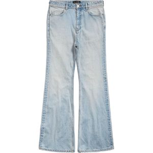 Balenciaga, Jeans, Dames, Blauw, W26, Katoen, Lichtblauwe High-Waist Wide-Leg Jeans