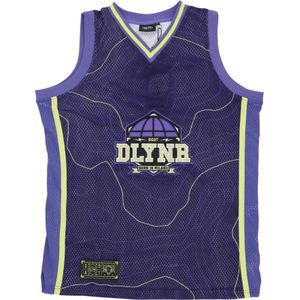 Dolly Noire, Sport, Heren, Blauw, XL, Polyester, Blauw Basketbalstijl Mesh Tanktop