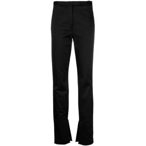 Alexander Wang, Logo Tailleband Getailleerde Legging Zwart, Dames, Maat:XS