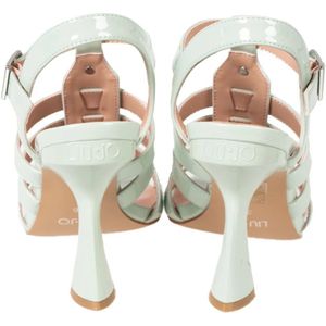 Liu Jo, Schoenen, Dames, Groen, 36 EU, Elegante Ronde Neus Sandalen