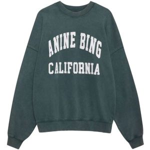 Anine Bing, Sweatshirts & Hoodies, Dames, Groen, XS, Katoen, Sweatshirts