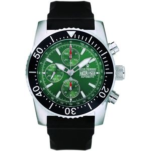 Revue Thommen, Accessoires, Heren, Zwart, ONE Size, Duiker Automatisch Chronograaf Horloge Groen