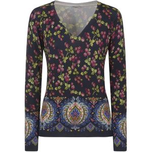 Etro, Klassieke Blauwe Sweaters Blauw, Dames, Maat:L