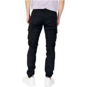 Calvin Klein Jeans, Broeken, Heren, Zwart, M, Katoen, Slim-fit Broeken