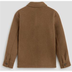 A.p.c., Jassen, Heren, Bruin, L, Wol, Bruine Wollen Jas Emile Patch