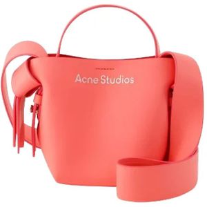 Acne Studios, Tassen, Dames, Roze, ONE Size, Leer, Leather handbags