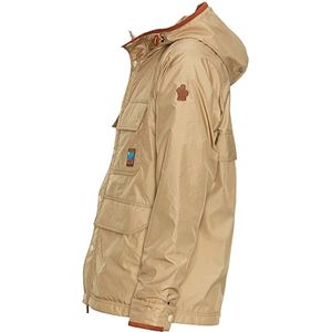 Moncler, Jassen, Heren, Beige, XL, Stijlvolle Pufferjas voor Mannen