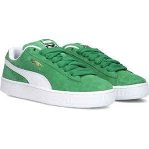 Puma, Schoenen, Heren, Groen, 37 EU, Suède, Groene Suede Lage Sneakers