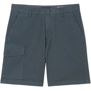 Marc O'Polo, Shorts model cargo Blauw, Heren, Maat:W38