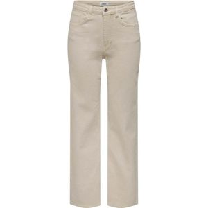 Only, Straight Jeans Beige, Dames, Maat:W32 L34