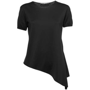 Dolce & Gabbana Pre-owned, Pre-owned, Dames, Zwart, S, Pre-owned Cotton tops
