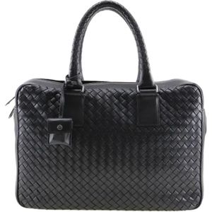Bottega Veneta Vintage, Pre-owned, Dames, Zwart, ONE Size, Leer, Pre-owned Leather travel-bags