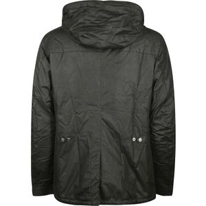 Barbour, Jassen, Heren, Groen, S, Afneembare capuchon Auto Wax Jas