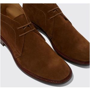 Scarosso, Schoenen, Heren, Bruin, 42 1/2 EU, Leer, Handgemaakte Tabak Suede Laarzen