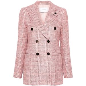 Lardini, Jassen, Dames, Roze, S, Katoen, Roze Outerwear voor Vrouwen Aw 24