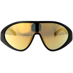 Moschino, Accessoires, unisex, Zwart, ONE Size, Vierkante zonnebril Mos 157/S