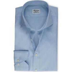 Stenströms, Getailleerd overhemd met subtiele krijtstreep Blauw, Heren, Maat:M