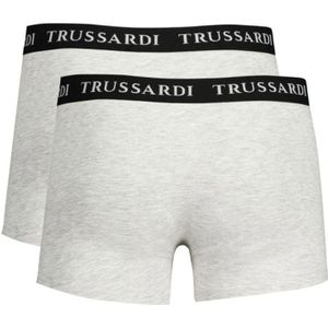 Trussardi, Ondergoed, Heren, Grijs, 2Xl, Katoen, Grijze Katoenen Ondergoed Boxershorts