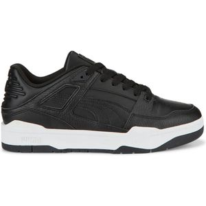 Puma, Schoenen, Heren, Zwart, 40 1/2 EU, Leer, Slipstream Leer Zwart-Wit Sneakers