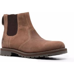 Timberland, Schoenen, Heren, Bruin, 40 EU, Suède, Bruine Suède Chelsea Enkellaarzen