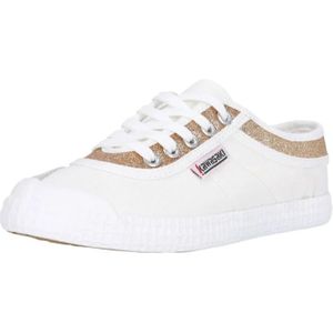 Kawasaki, Schoenen, Dames, Veelkleurig, 38 EU, Suède, Glitter Canvas Schoen Goud