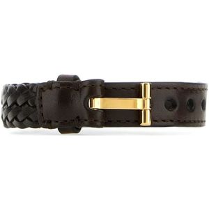 Tom Ford, Stijlvolle Armband Bruin, Heren, Maat:ONE Size