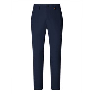 Save The Duck, Blauwe Chino Broek Blauw, Heren, Maat:W32