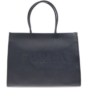 Furla, Grote 'Opportunity' shopper tas Blauw, Dames, Maat:ONE Size